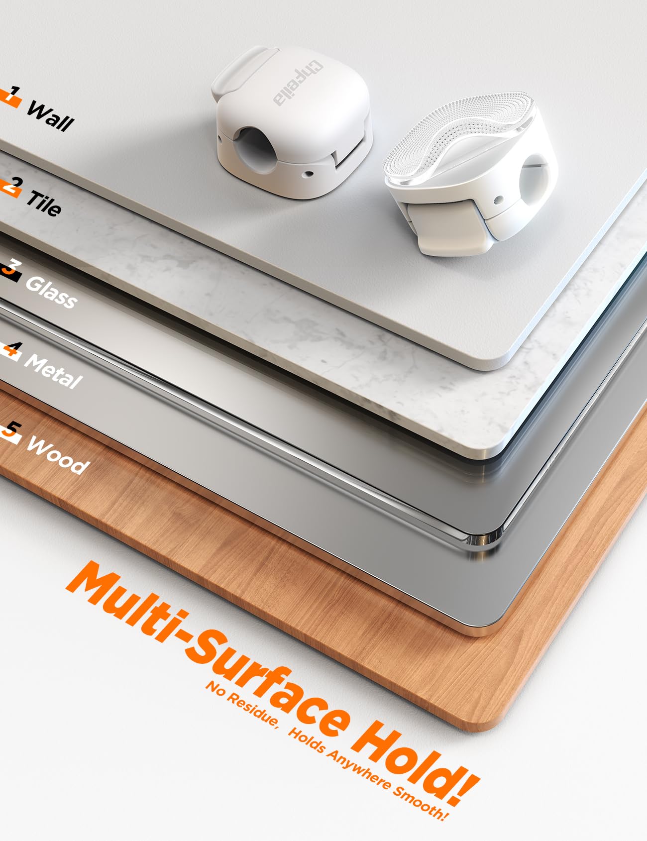 6Pack Cord Organizer, Chfeila Compact Dual Spring & Clasp Lock Cable Management Clips, Adhesive Phone Charger Keeper, Wire Holder for Nightstand/Wall/Car, Home Office Desk Accessories Decor Essentials - Martin Corner Bedding