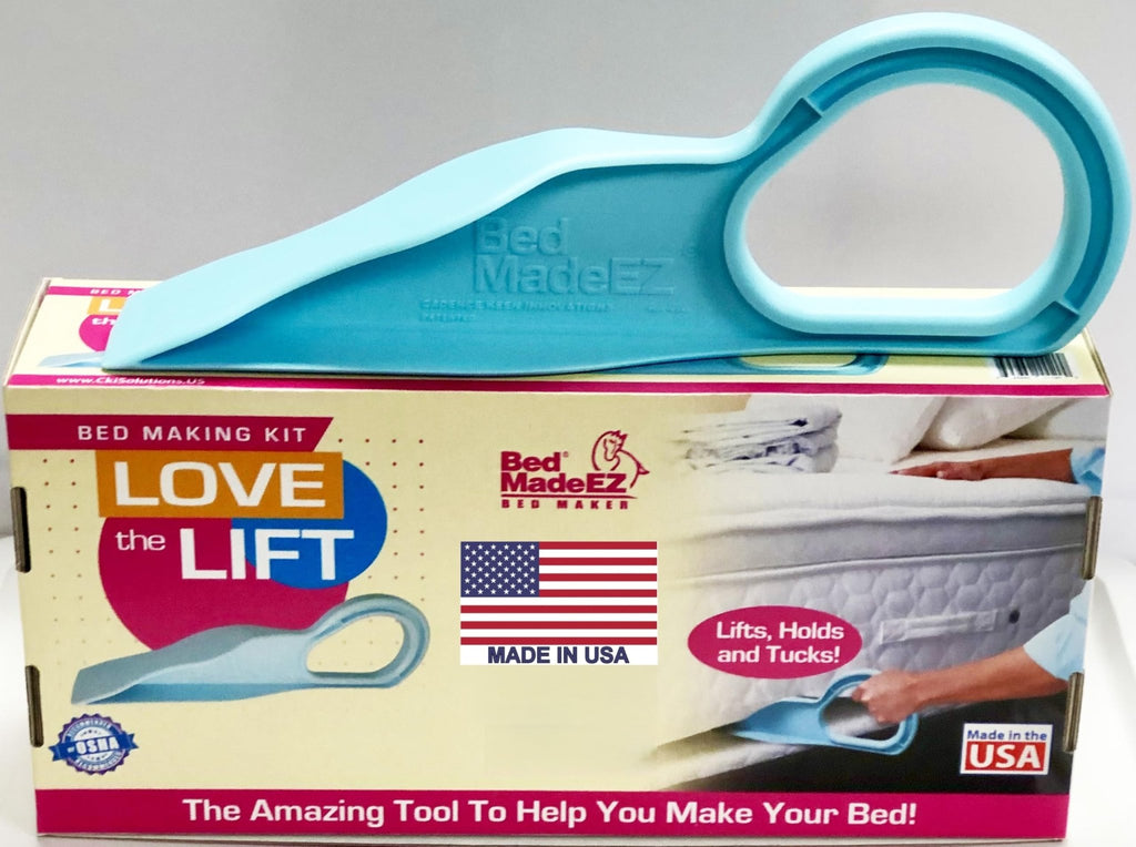 Bed MadeEZ Mattress Lifter & Bed Maker Tool for Changing Bed| Patented & Made in USA | Lifts & Holds The Mattress, Tucks Sheets, Removes Sheets, Bed Skirts and More - Martin Corner Bedding