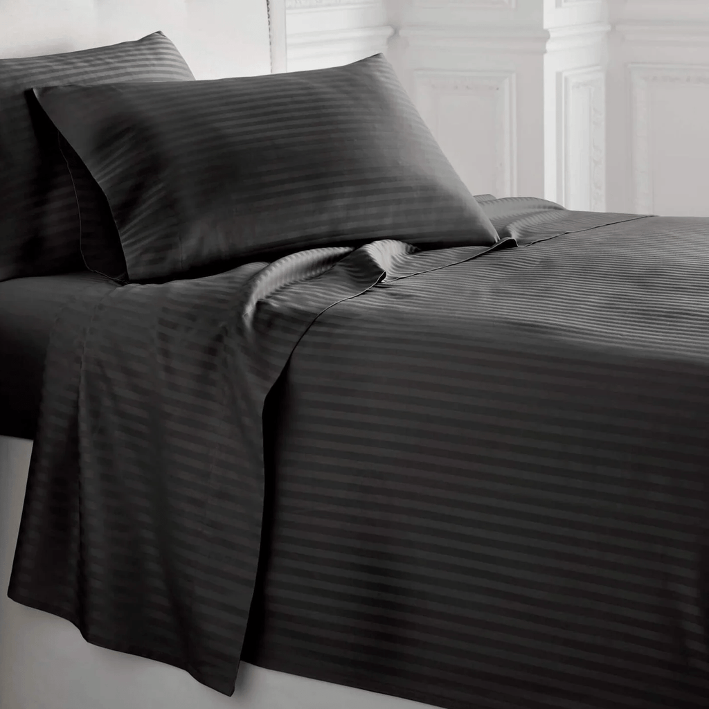 Black Martin Corner Sheet Set - Martin Corner Bedding