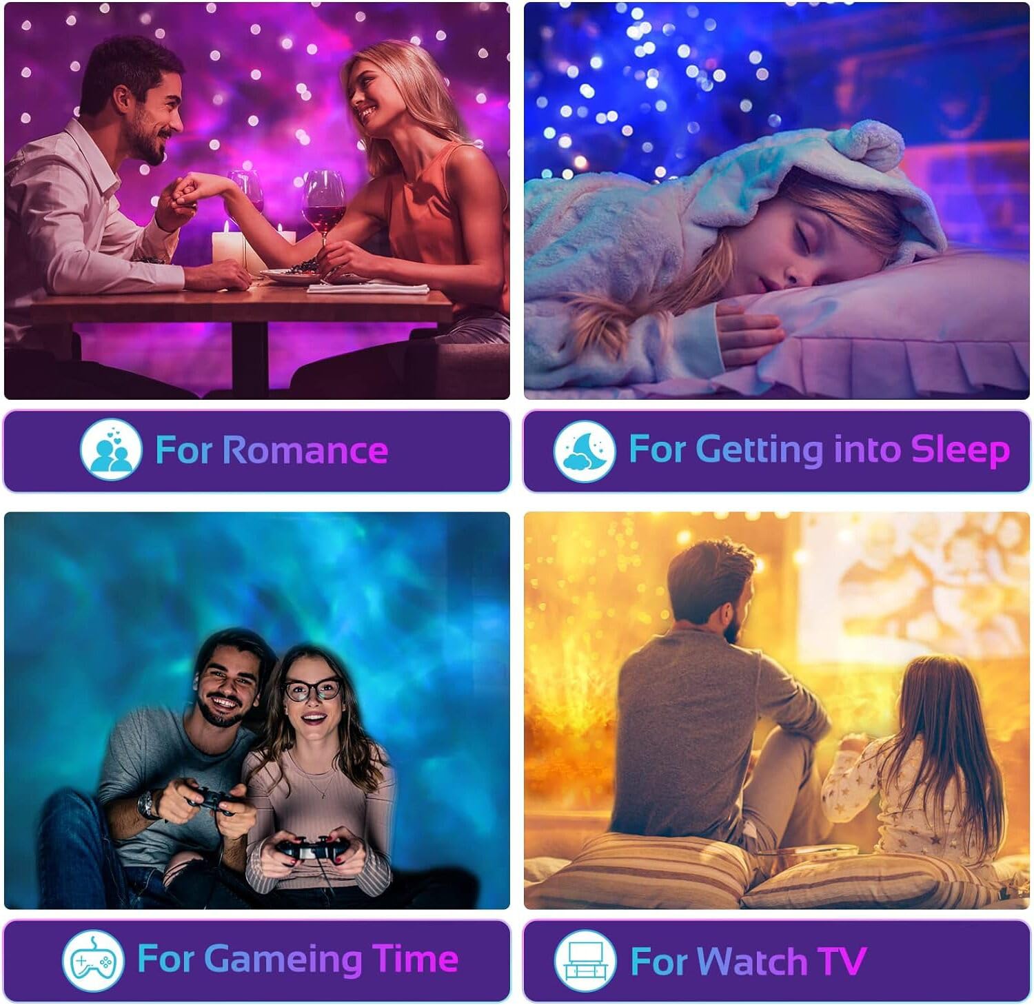 Calming Sensory Lights, Sensory Toys for Kids with Autism, Ocean Light Projector with 7 Color Patterns, Light Projects Water Ripple Effects onto Walls and Ceilings, Autism Toy, for Children and Adults - Martin Corner Bedding