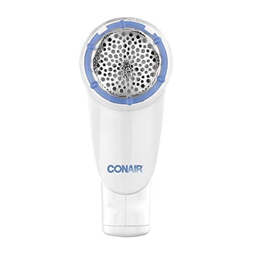 Conair Fabric Shaver and Lint Remover, Battery - Operated Portable Clothes Shaver with 3 Settings, Fuzz Remover for Sweaters, Clothing and Furniture, Large 2 - Inch Shaving Head, White - Martin Corner Bedding