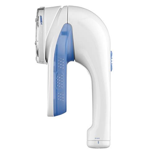 Conair Fabric Shaver and Lint Remover, Battery - Operated Portable Clothes Shaver with 3 Settings, Fuzz Remover for Sweaters, Clothing and Furniture, Large 2 - Inch Shaving Head, White - Martin Corner Bedding
