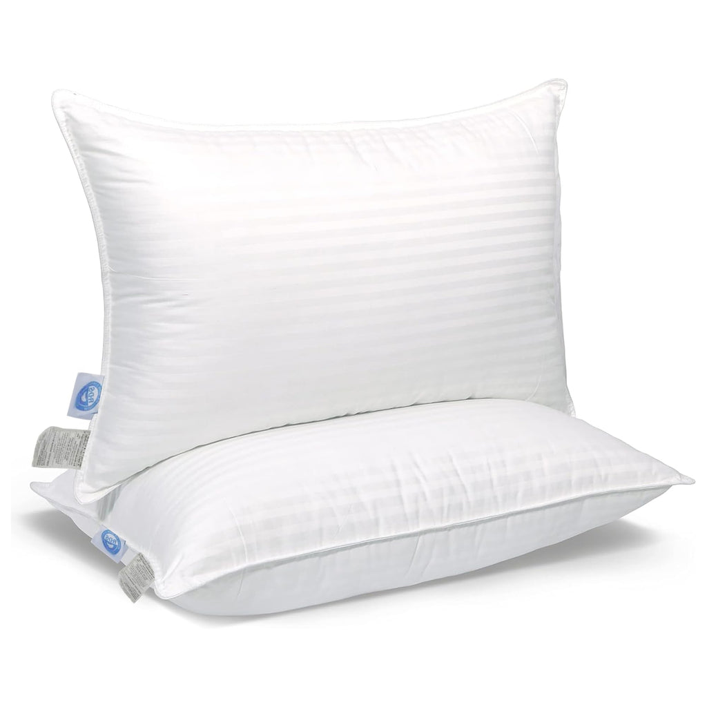 East Coast Bedding Cozy Dream Goose Feather and Down Pillows - RDS Certified, 100% Cotton Cover, Hotel Collection, Bed Sleeping, Medium Support, Standard 2 Pack - Martin Corner Bedding