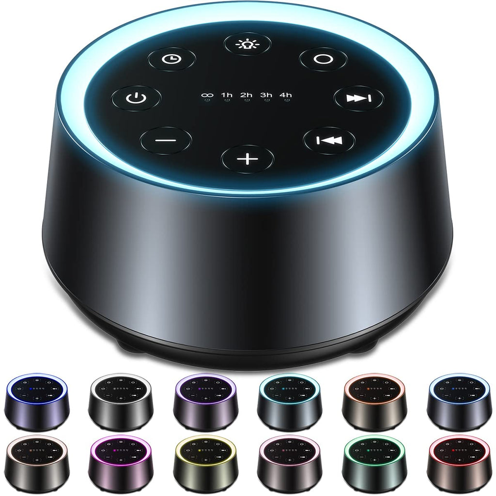 EasyHome Sleep Sound Machine White Noise Machines with 30 Soothing Sounds 12 Adjustable Night Light 10 Adjustment Brightness 32 Levels of Volume 5 Timers and Memory Function Home Travel Office - Martin Corner Bedding
