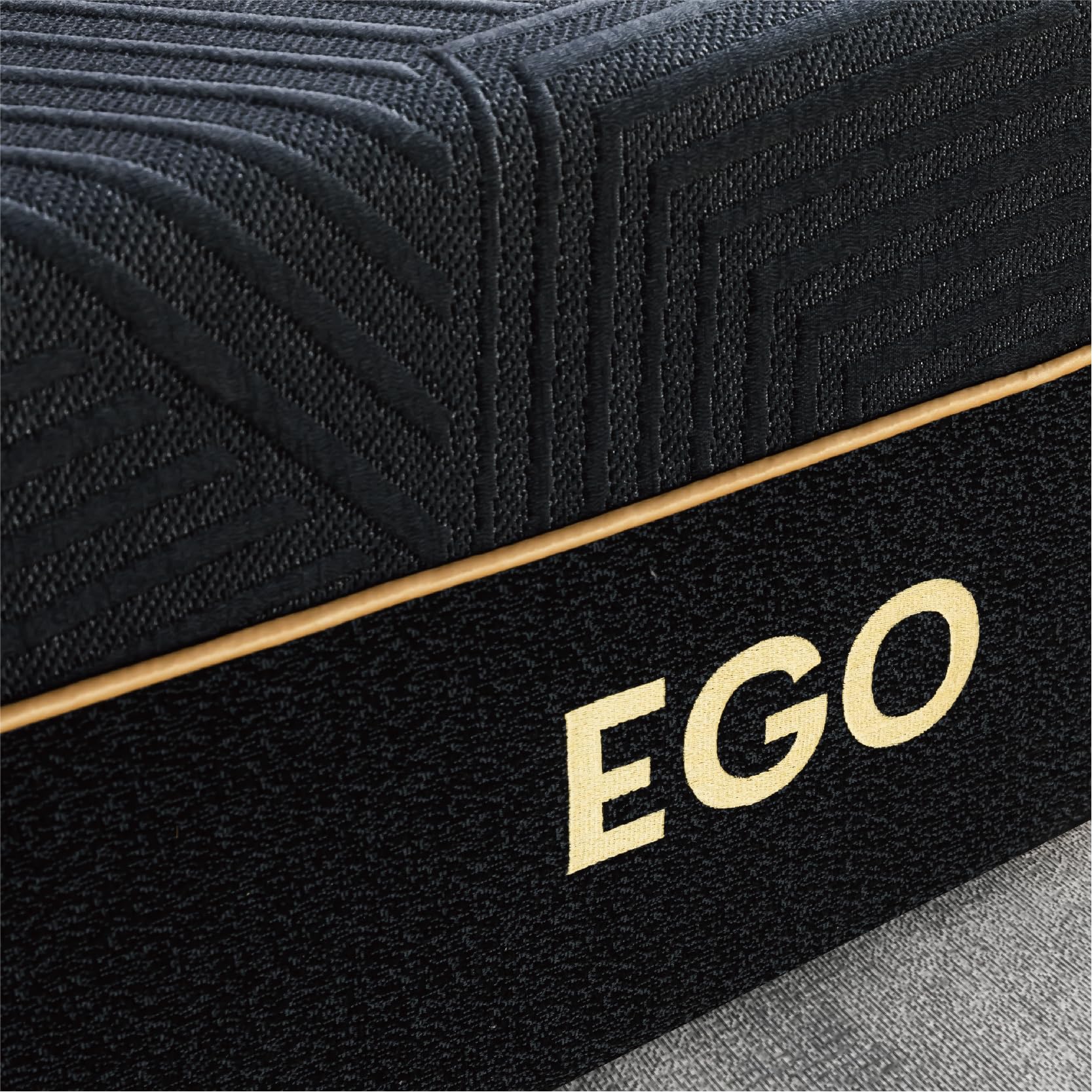 EGOHOME 14 Inch King Size Memory Foam Mattress for Back Pain, Cooling Copper Gel Bed in a Box, Foam Made in USA, CertiPUR - US Certified, Therapeutic Medium Firm, 76x80x14 Black - Martin Corner Bedding