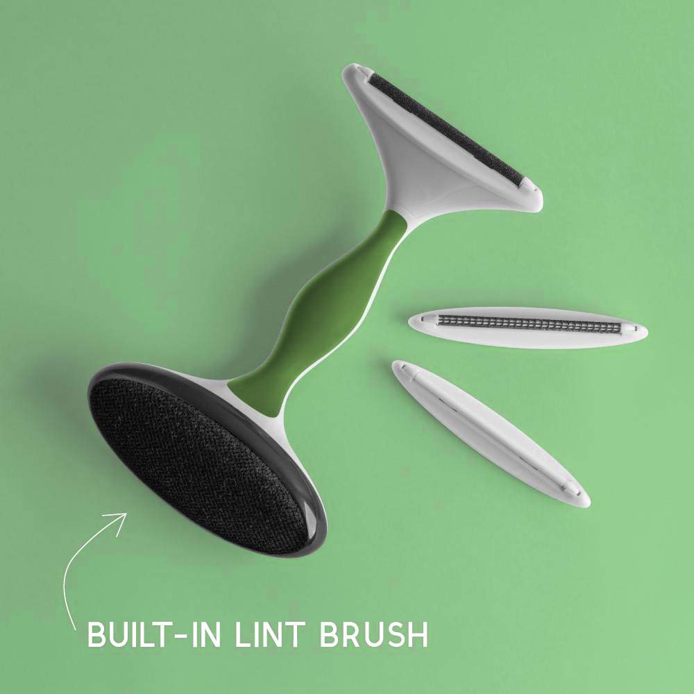 GLEENER Fabric Shaver & Lint Remover |Battery - Free 4 - in - 1 Depiller with 3 Fabric - Safe Edges for Clothes & Upholstery (I Dream of Greenie) - Martin Corner Bedding