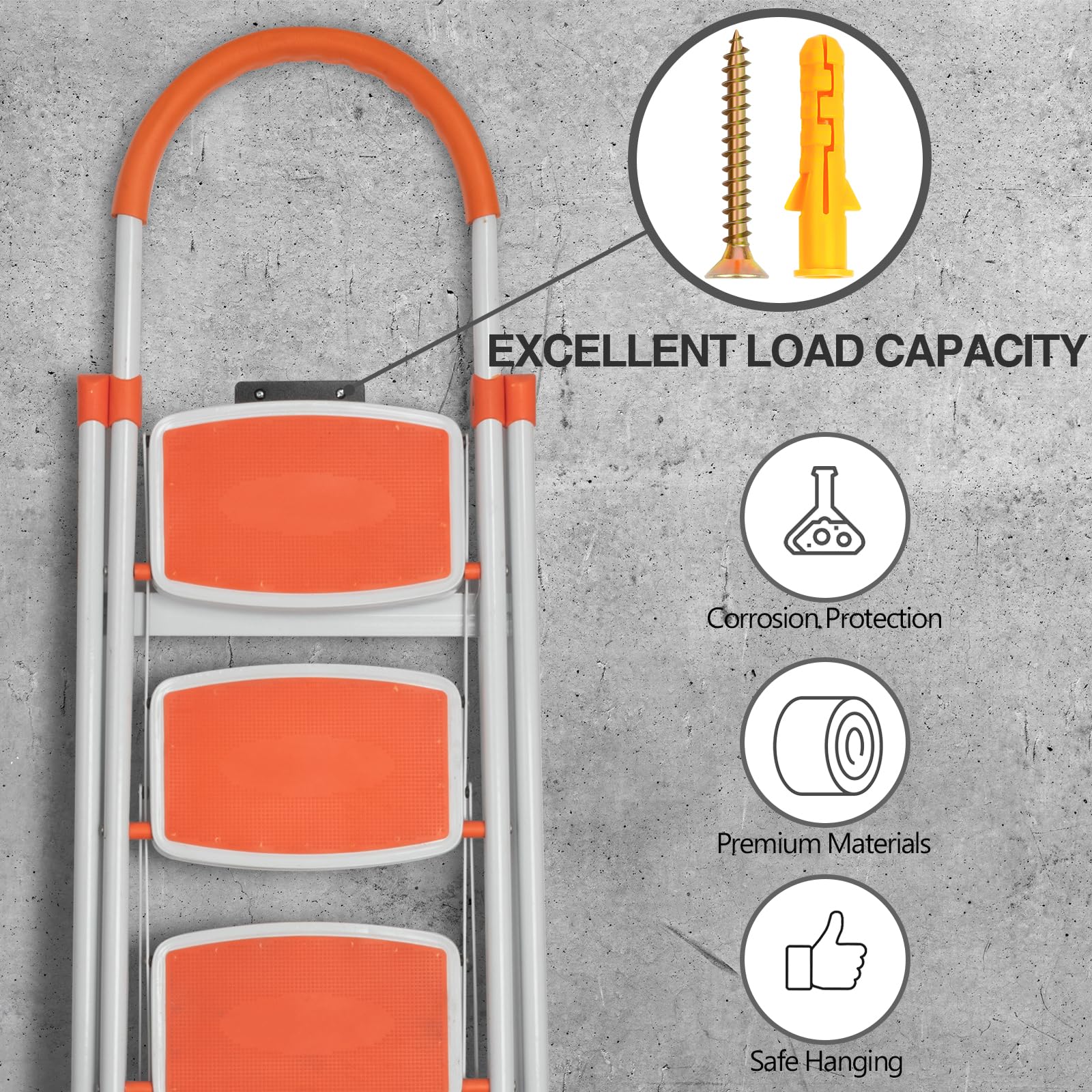 KURUI Drywall Anchors Assortment Kit for Sheetrock Concrete Brick, 350Pcs Wall Anchors and Flat Head Screws, 5 Sizes Picture Hanging Set for Bedroom/Office Wall Art Decor, House Warming Gifts New Home - Martin Corner Bedding