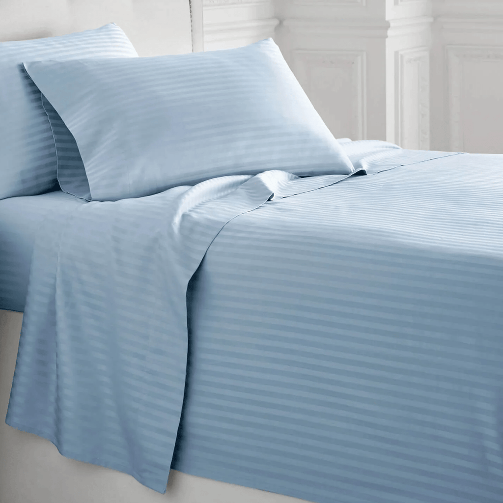 Light Blue Martin Corner Sheet Set - Martin Corner Bedding