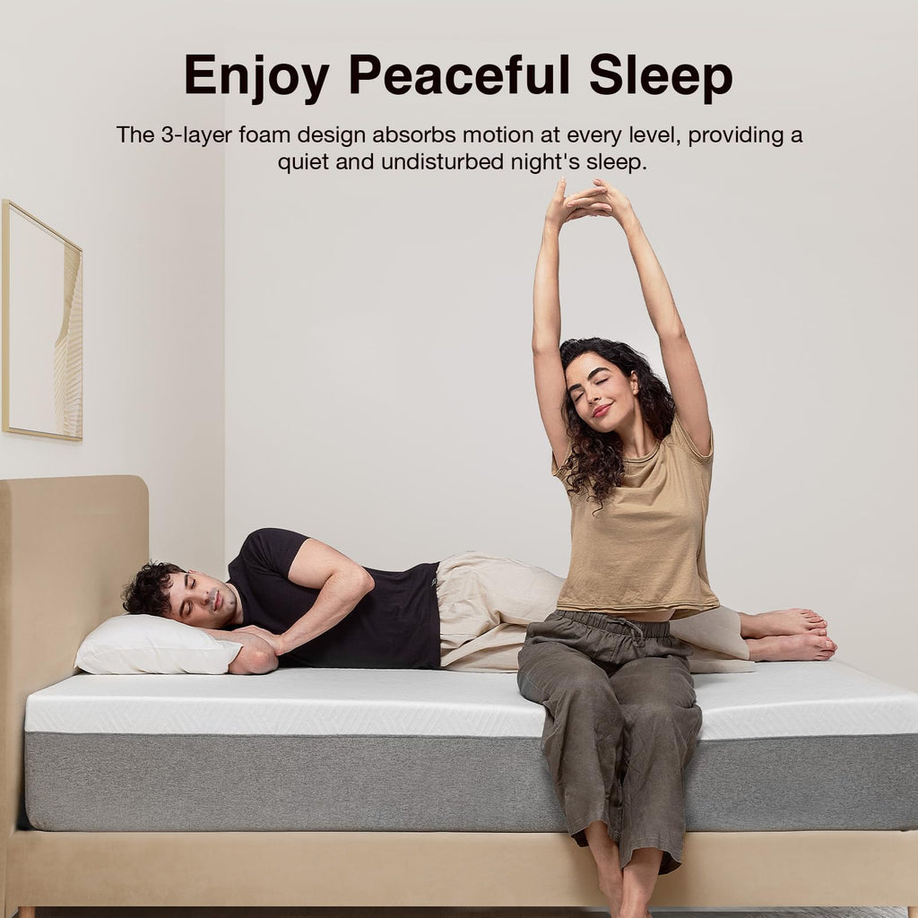 Novilla King Size Mattress, 12 Inch Gel Memory Foam King Mattress for Cool Night & Pressure Relief, Medium Plush Feel with Motion Isolating, Bliss - Martin Corner Bedding