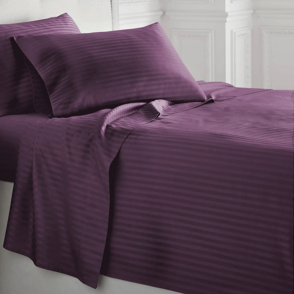 Plum Martin Corner Sheet Set - Martin Corner Bedding
