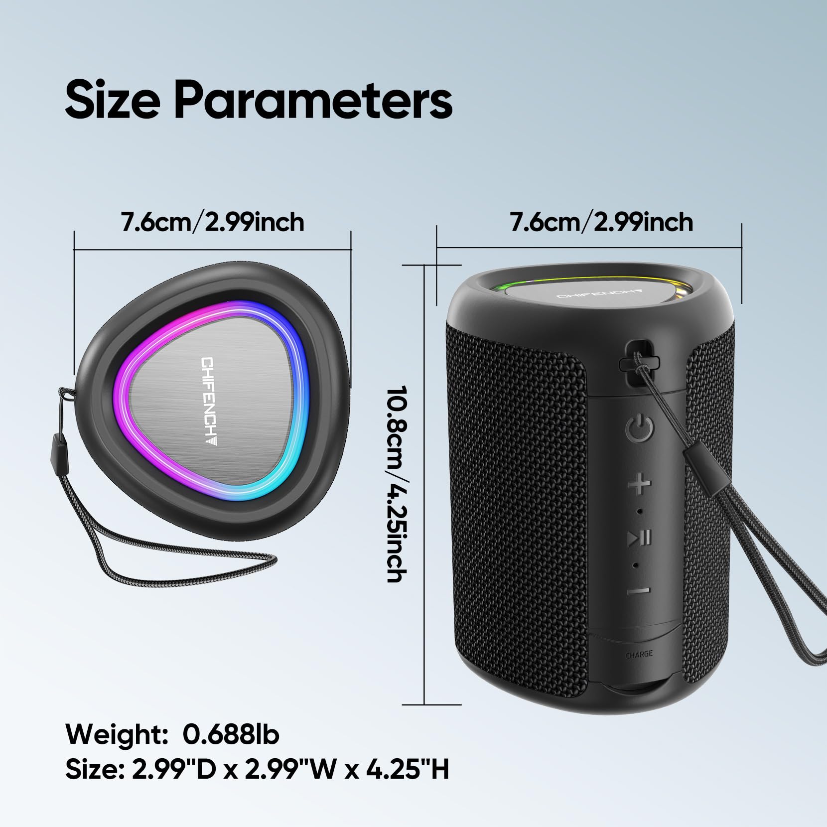 Portable Bluetooth Speaker Valentines Gifts For Him: Powerful Crystal Clear Sound/Romantic Light/IPX5 Waterproof/All Day Playtime/BT 5.3/TWS Paring,Small Wireless Speaker for Outdoor|Travel|Date Night - Martin Corner Bedding