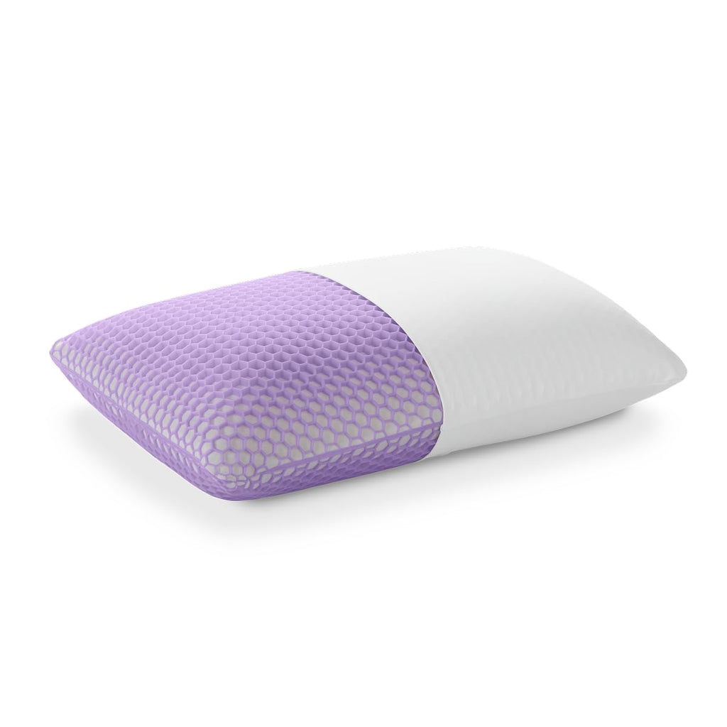 Purple Harmony Pillow - Standard Tall, Greatest Pillow Ever Invented, 360º Hex Grid & Talalay Latex Core - No Pressure Support, Stays Cool, Luxurious Comfort - Martin Corner Bedding