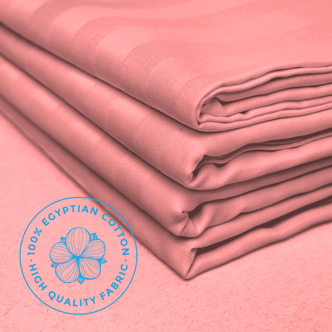 Salmon Pink Martin Corner Sheet Set - Martin Corner Bedding