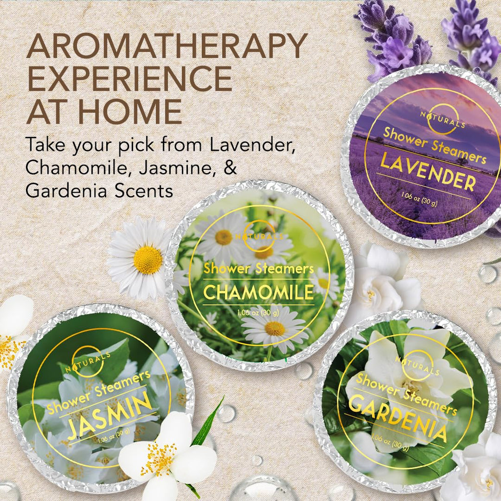 Shower Steamers Aromatherapy - Birthday Gifts for Women and Men - Shower Bombs Aromatherapy, Spa Day Essentials, Relaxation Spa Gifts - Self Care Stocking Stuffers (Lavender 8 Count) - Martin Corner Bedding