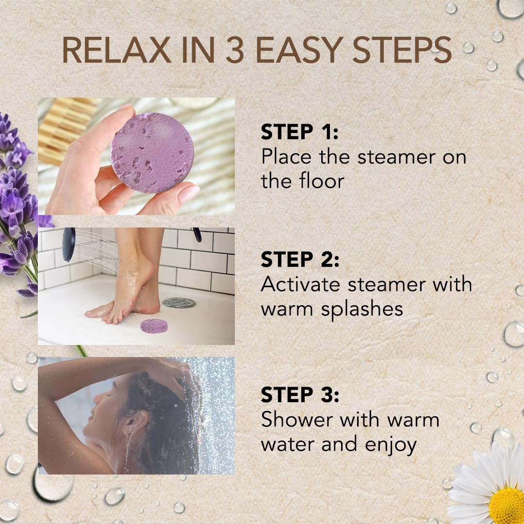 Shower Steamers Aromatherapy - Birthday Gifts for Women and Men - Shower Bombs Aromatherapy, Spa Day Essentials, Relaxation Spa Gifts - Self Care Stocking Stuffers (Lavender 8 Count) - Martin Corner Bedding