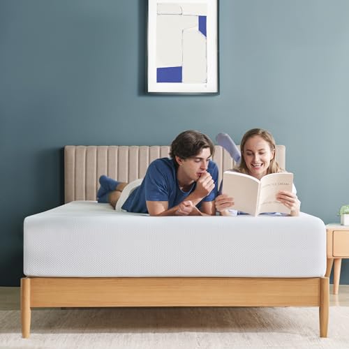 Zinus 10 Inch Green Tea Cooling Memory Foam Mattress [New Version], Queen, Fiberglass Free, Medium Firmness, Cooling Gel Foam, Certified Safe Foams & Fabric, Mattress in A Box - Martin Corner Bedding